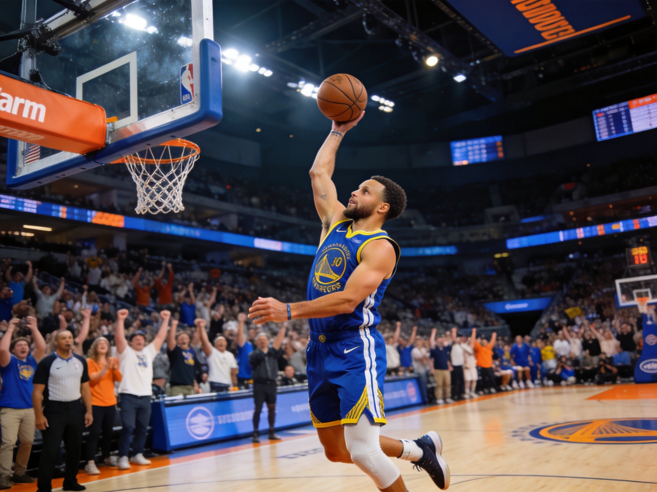 NBA三分球投篮画面